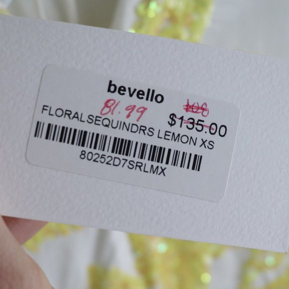 Gorgeous Yellow Sequin Bell Sleeve Backless Dress - Picture 5 of 7